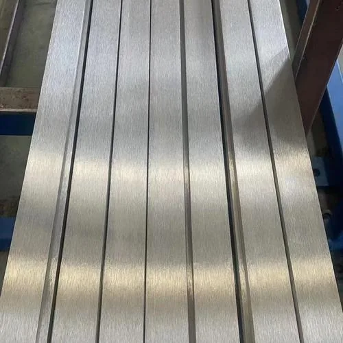 Brushed stainless steel strips