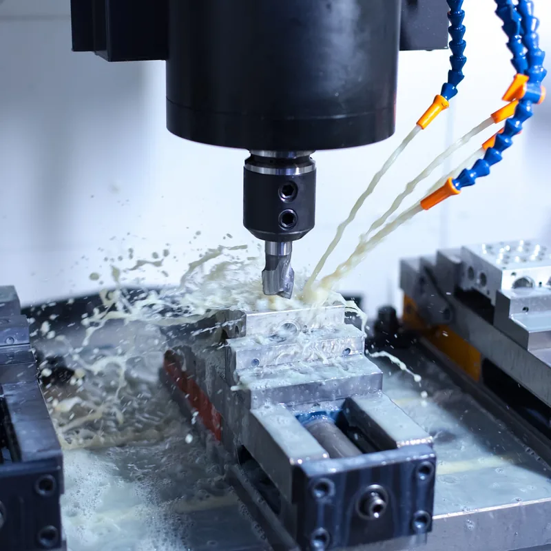 CNC machining a metal part