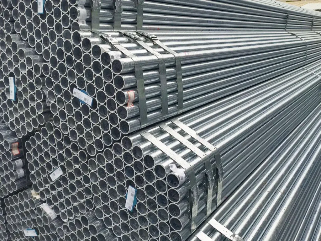 Galvanized Round Pipe & Tube close-up