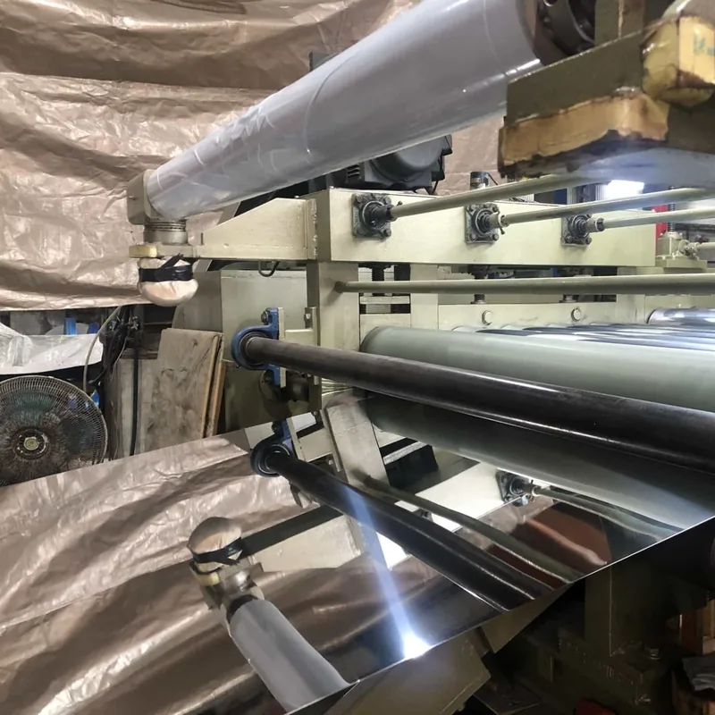 Mirror polishing line for stainless steel sheet
