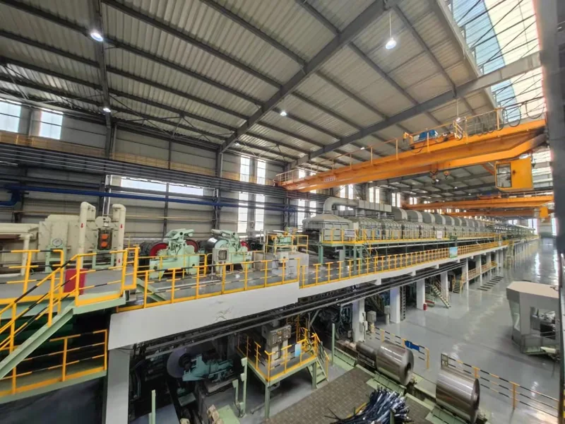 Stainless steel processing line in our plant