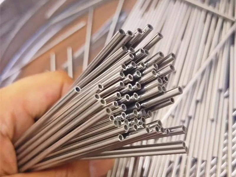 Small diameter stainless steel tubes for thermocouple sheaths